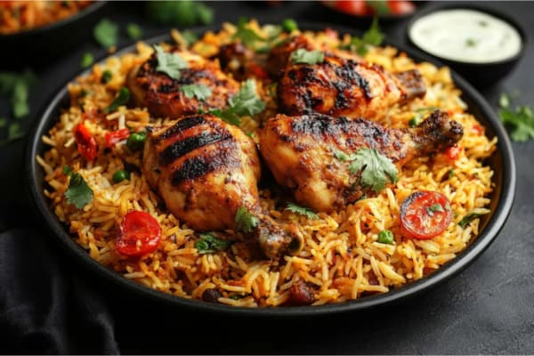 Grilled Chicken Biryani