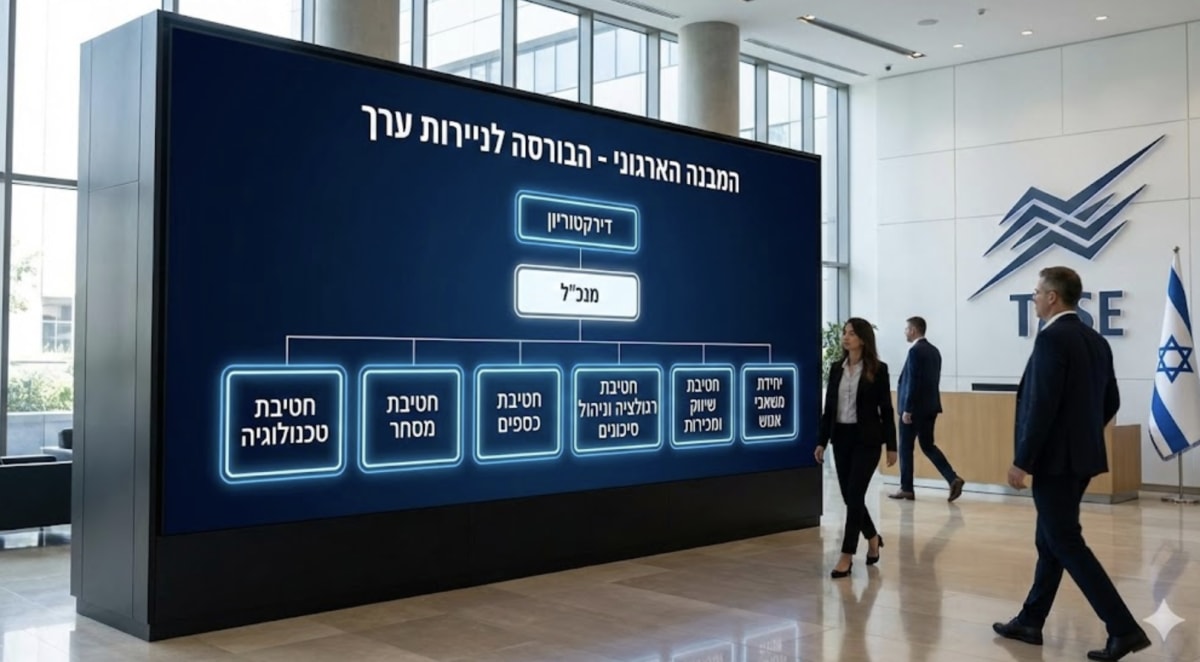 מאחורי הקלעים של שוק ההון: מהו המבנה הארגוני של הבורסה?