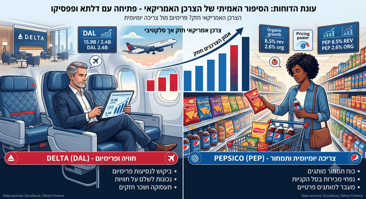 עונת הדוחות עומדת להיפתח ולמה דווקא דלתא ופפסיקו מספרות את הסיפור האמיתי של הצרכן האמריקאי