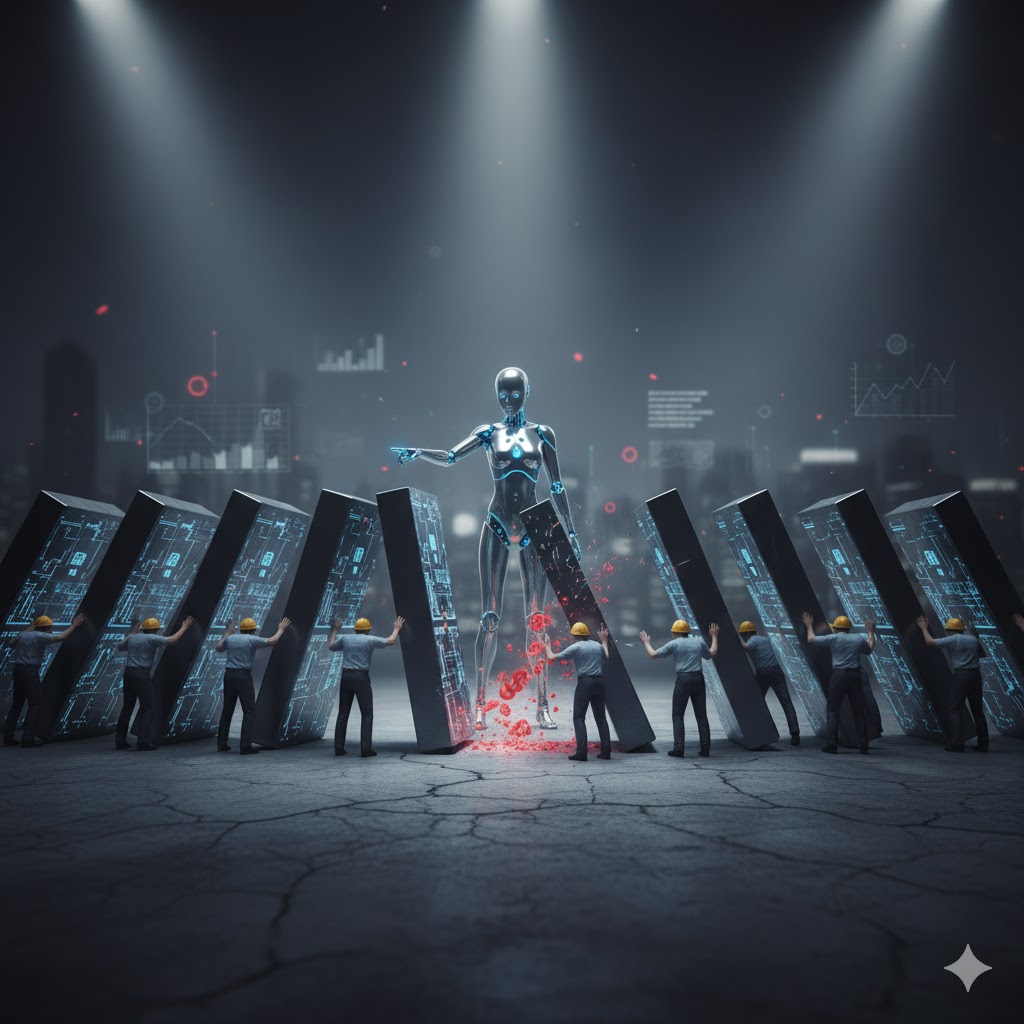 כך הופך ה-AI ממנוע צמיחה למנוע פיטורים שעלול לפגוע בענקיות הטכנולוגיה עצמן