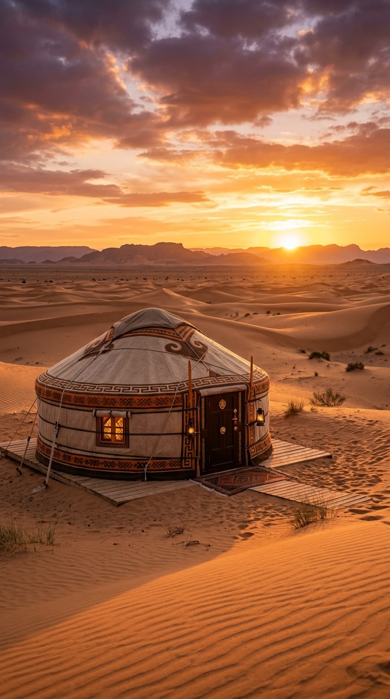 1. Sleep Among the Stars in a Desert Yurt