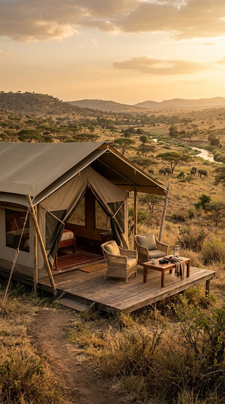 9. Experience Wilderness in a Safari Tent