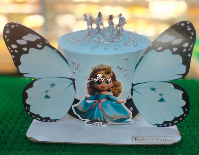 Angel Wings & Crown Design Cake