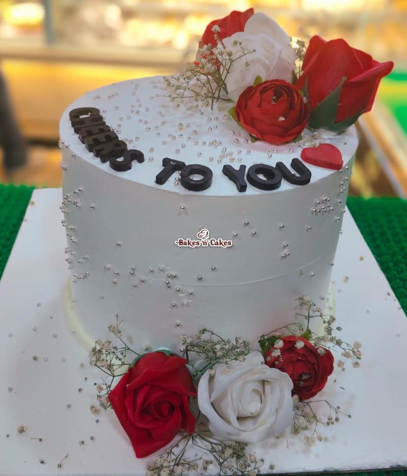 The Real Rose Elegance Theme Design Cake