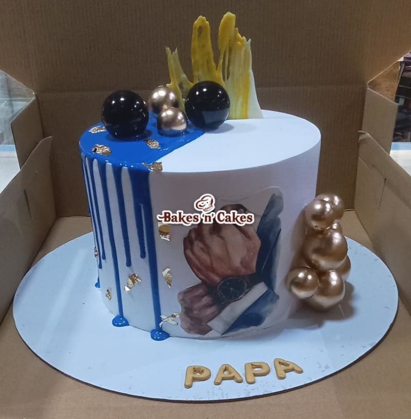 Brother Dad Papa Men Theme Exquisite Style Cake