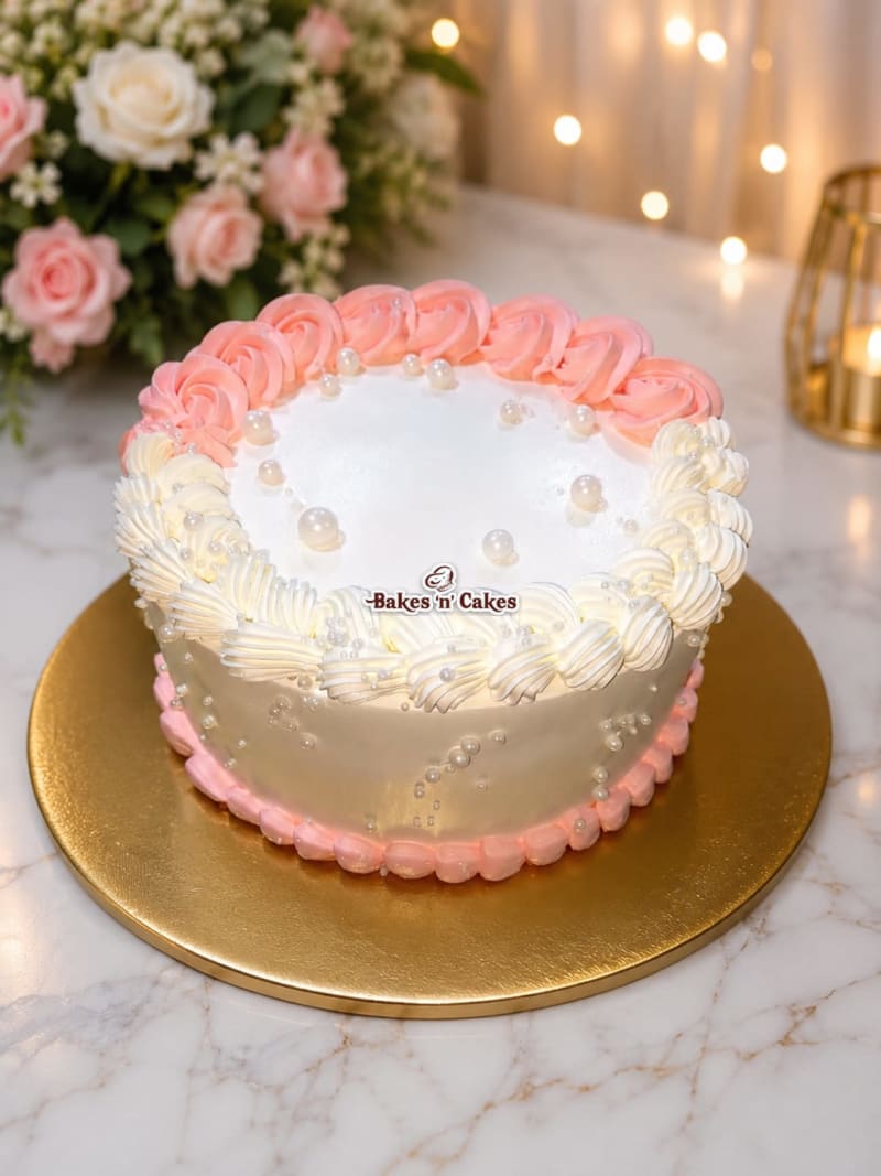 Elegant Floral Delight Cake