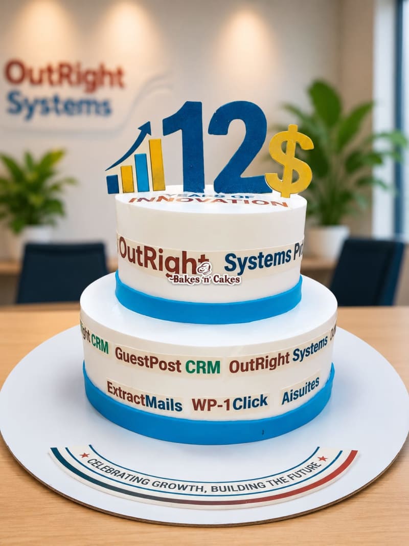 Corporate Special Photo Cake Multi Tier