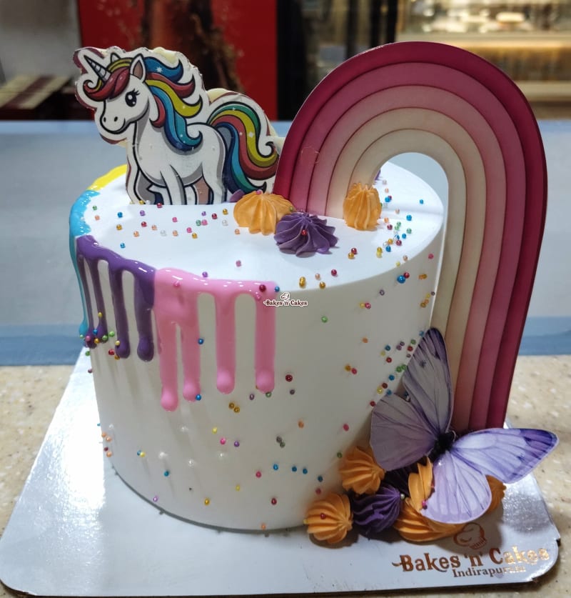 Unicorn Rainbow Drip Cake