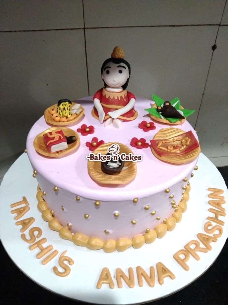 Annaprashan Ceremony Baby Thali Cake