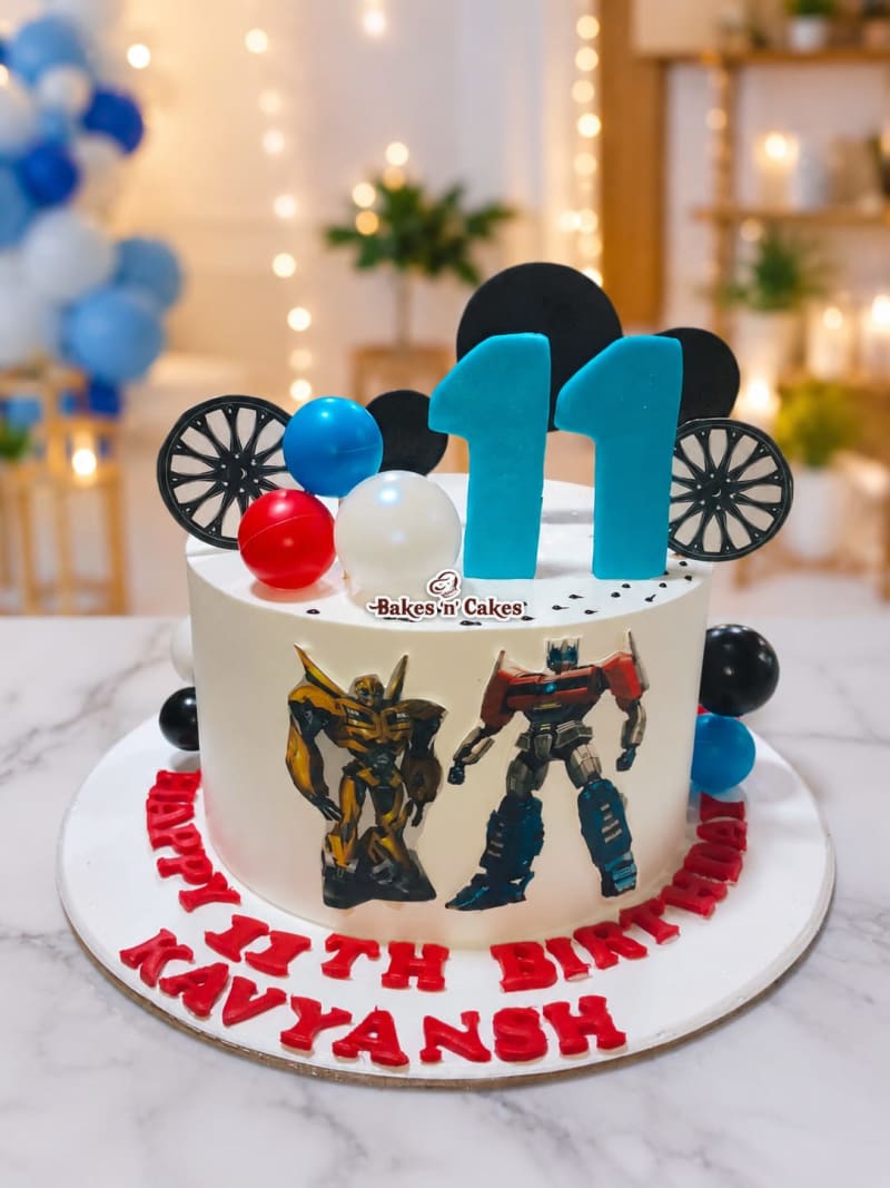 Transformers Robot Theme Cake