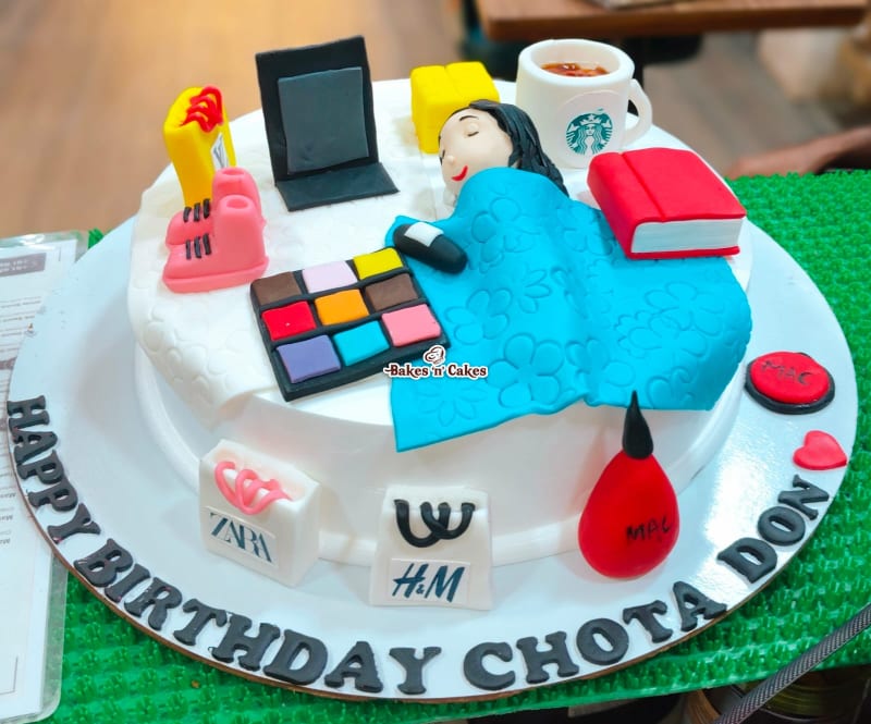 Shopaholic Makeup Lover Cake