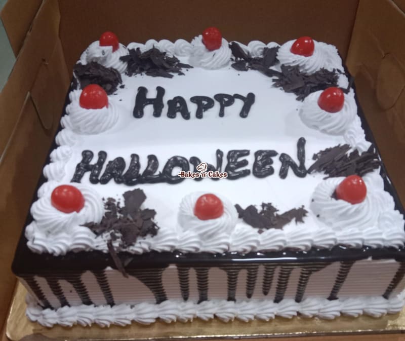 Happy Halloween Rectangle Cake