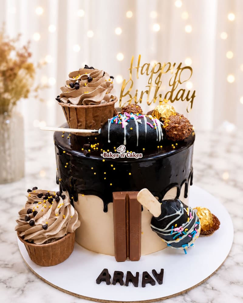 Chocolate Overload Treats Drip Cake