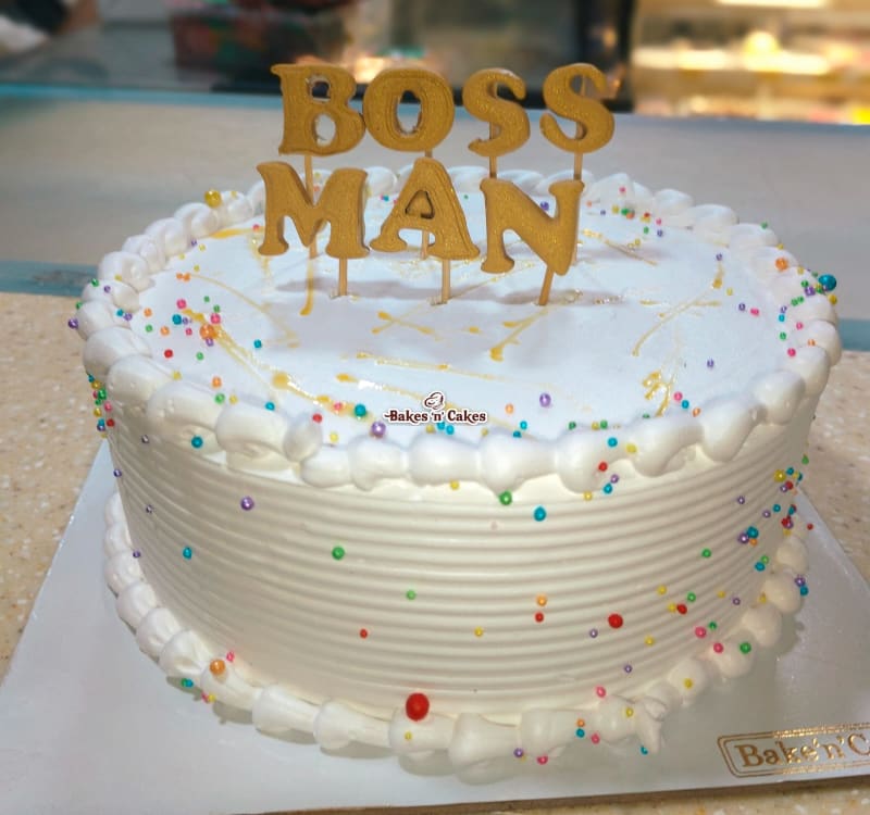 Boss Man Sprinkles Cake