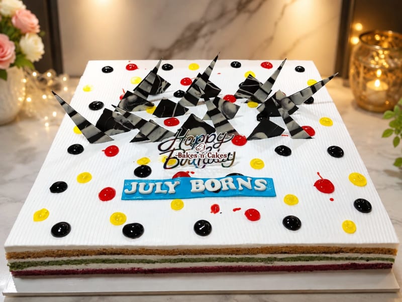 Birthday Month Office Sheet Cake