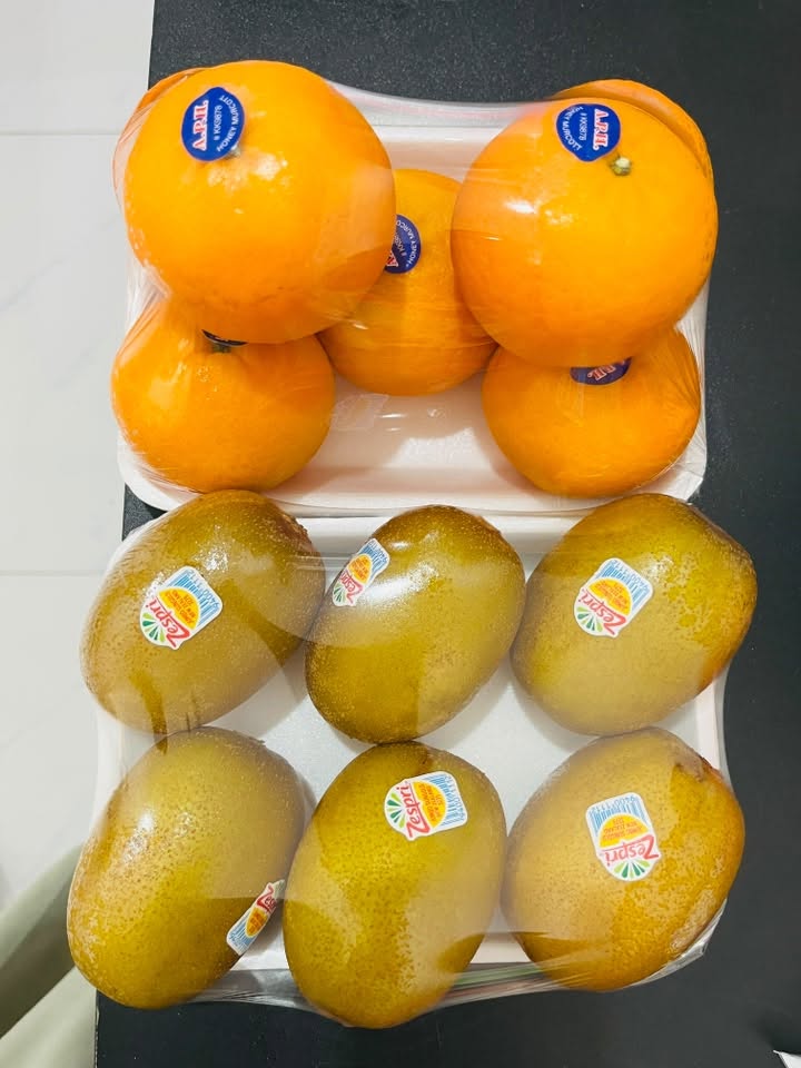 Set Trái Cây Cam Vàng & Kiwi Vàng