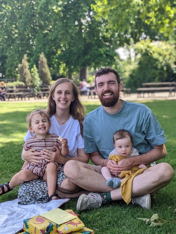 Me and my family having a picnic