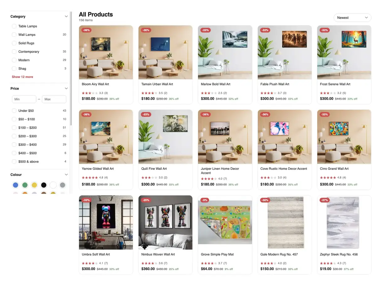 Multi-Vendor Product Catalog