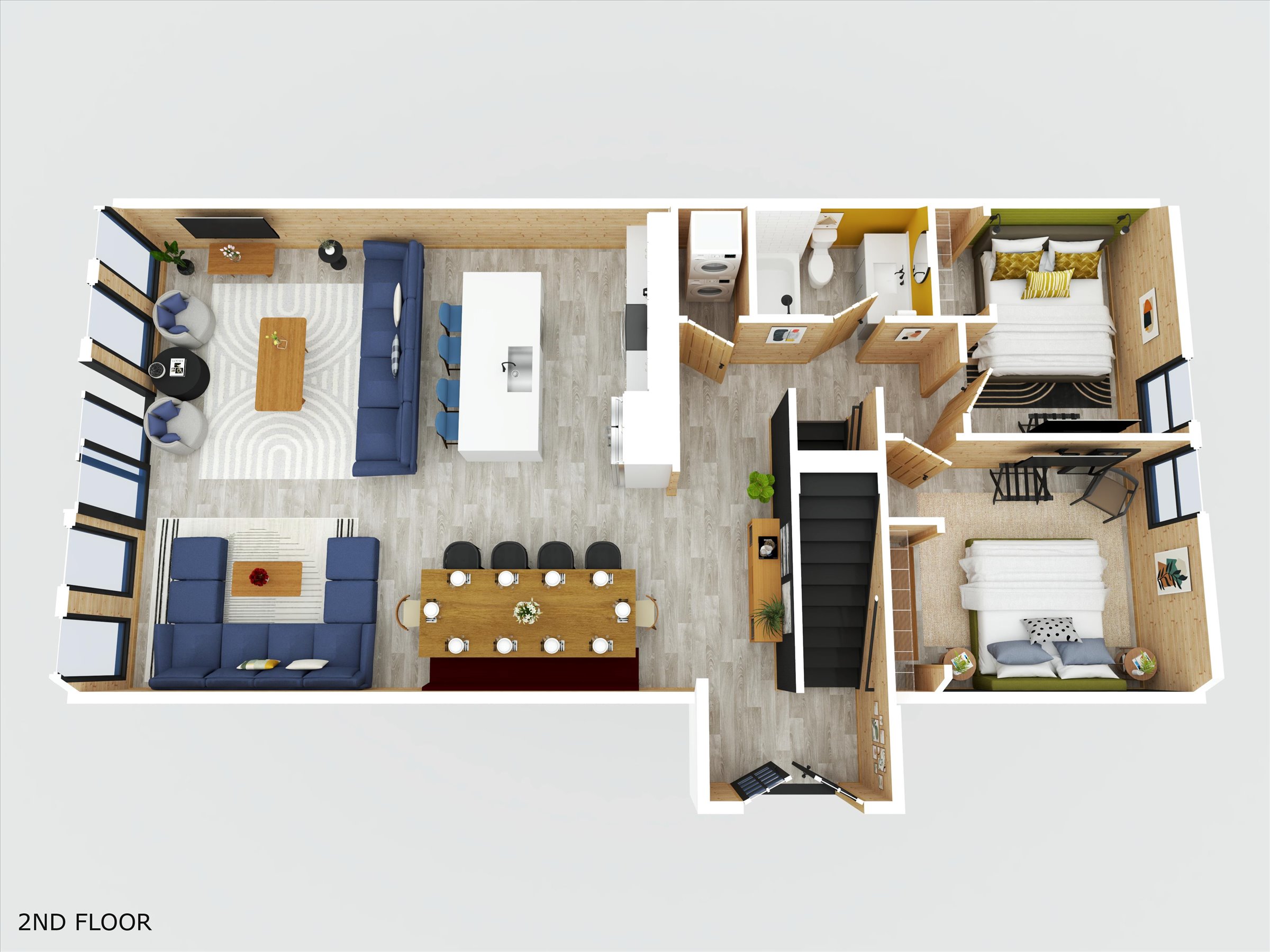 Main floor 3D plan