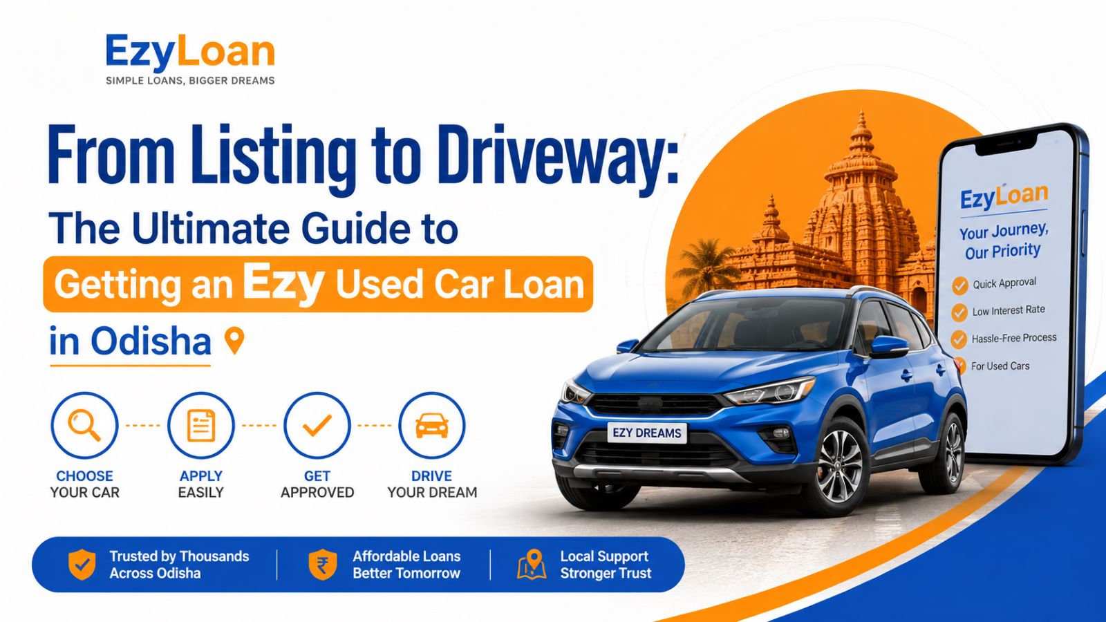 From Listing to Driveway: The Ultimate Guide to Getting an Ezy Used Car Loan in Odisha