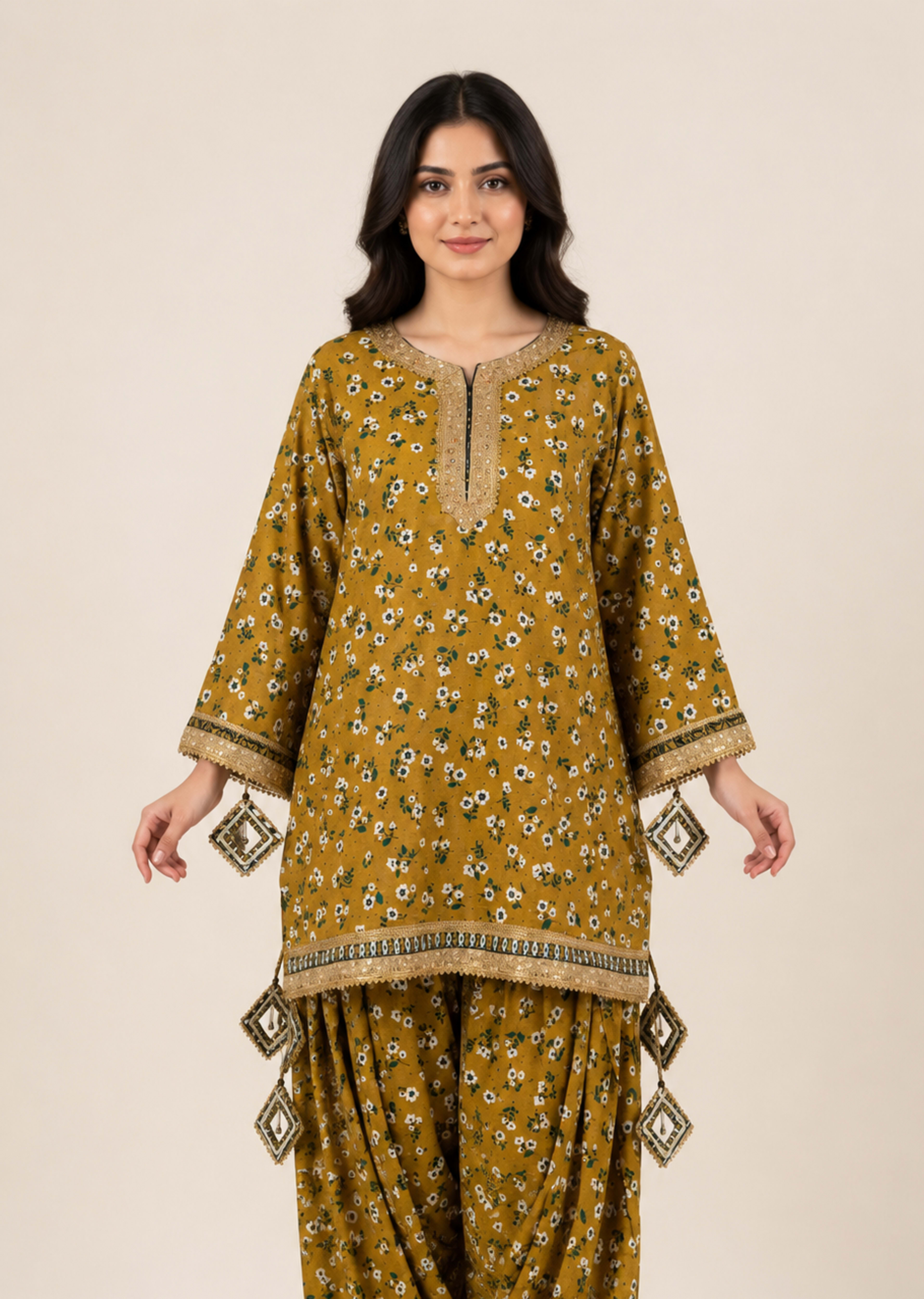 Mustard Set - Co-ord Sets by Bustaniya