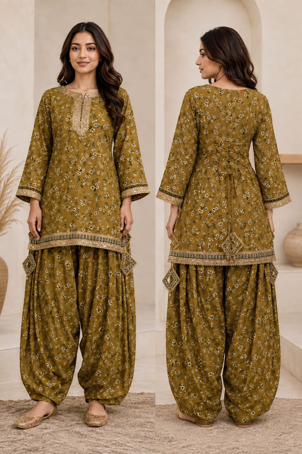 Mustard Set - View 2 by Bustaniya
