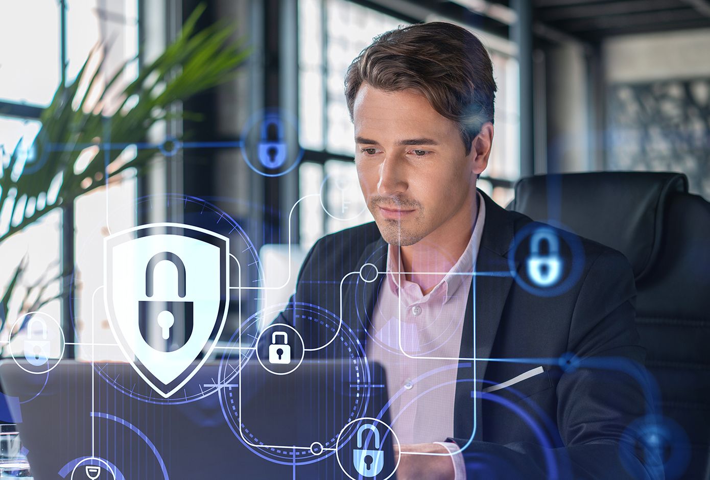 Professional managing credit union fraud prevention with secure digital solutions