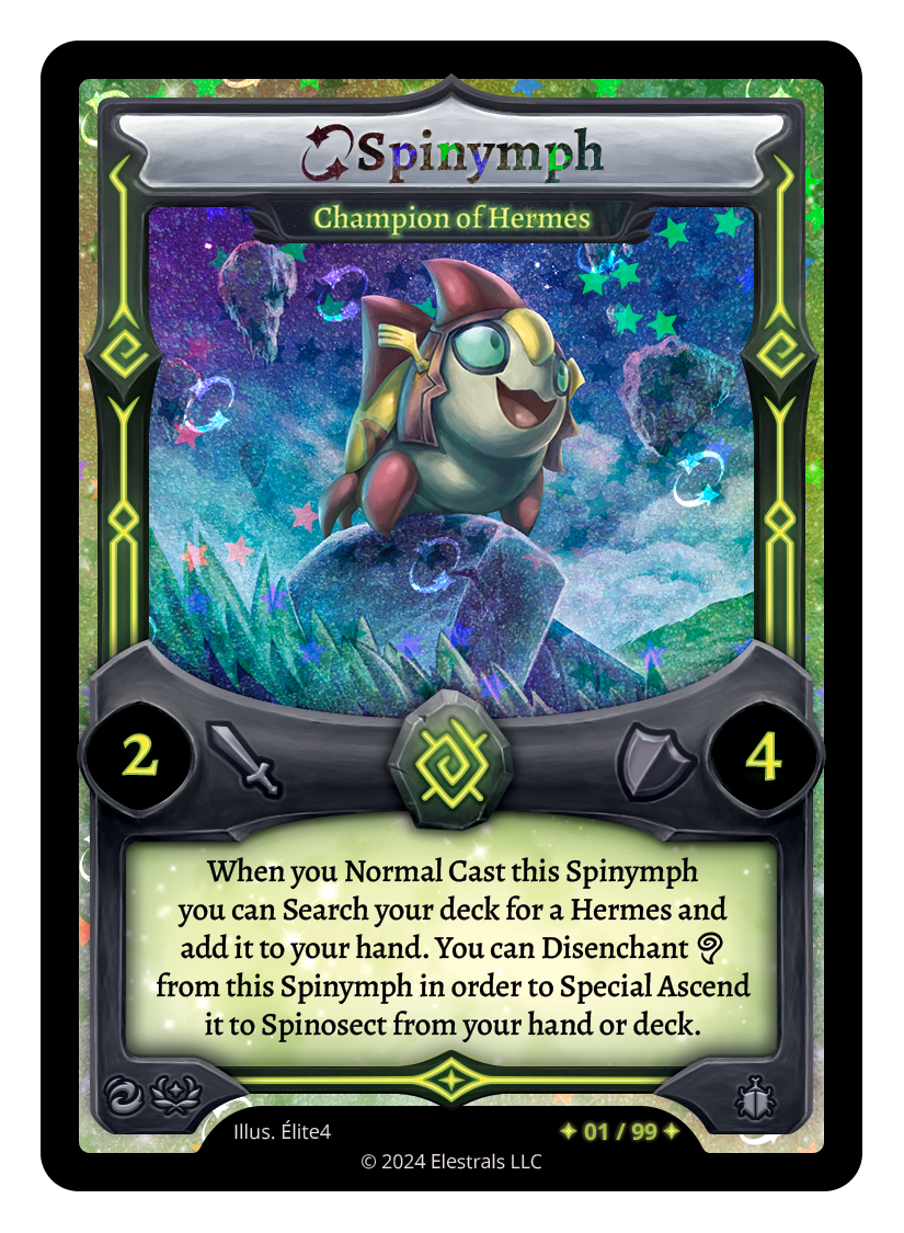 Spinymph - Champion of Hermes
