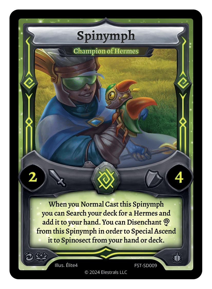 Spinymph - Champion of Hermes