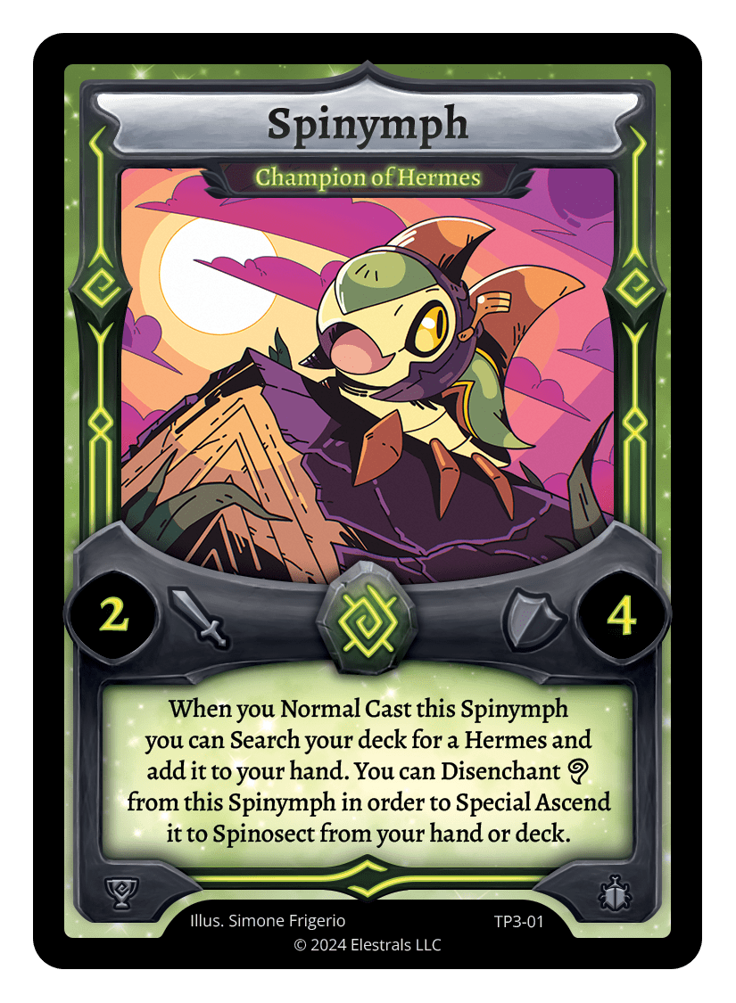 Spinymph - Champion of Hermes