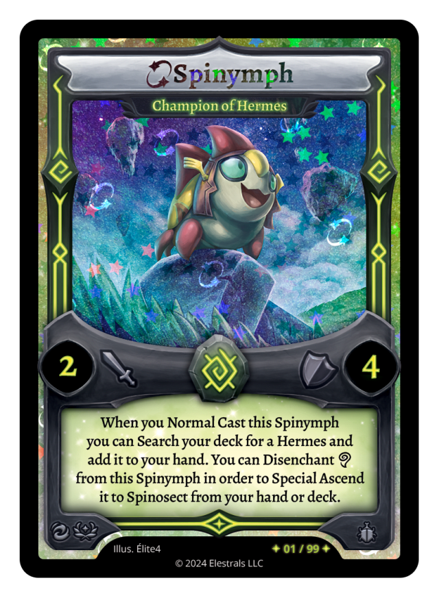 Spinymph - Champion of Hermes