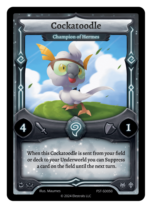Cockatoodle - Champion of Hermes