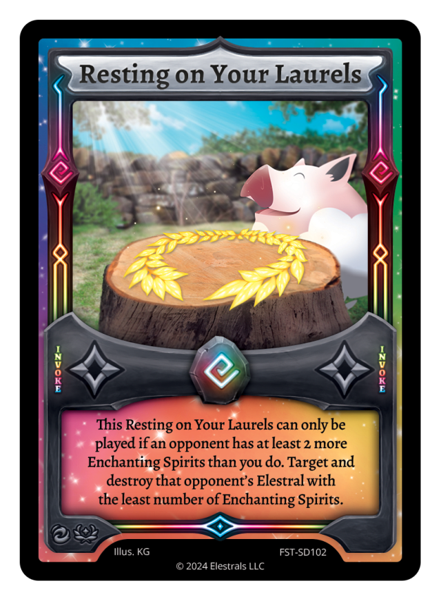 Resting on Your Laurels