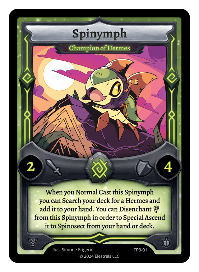 Spinymph - Champion of Hermes