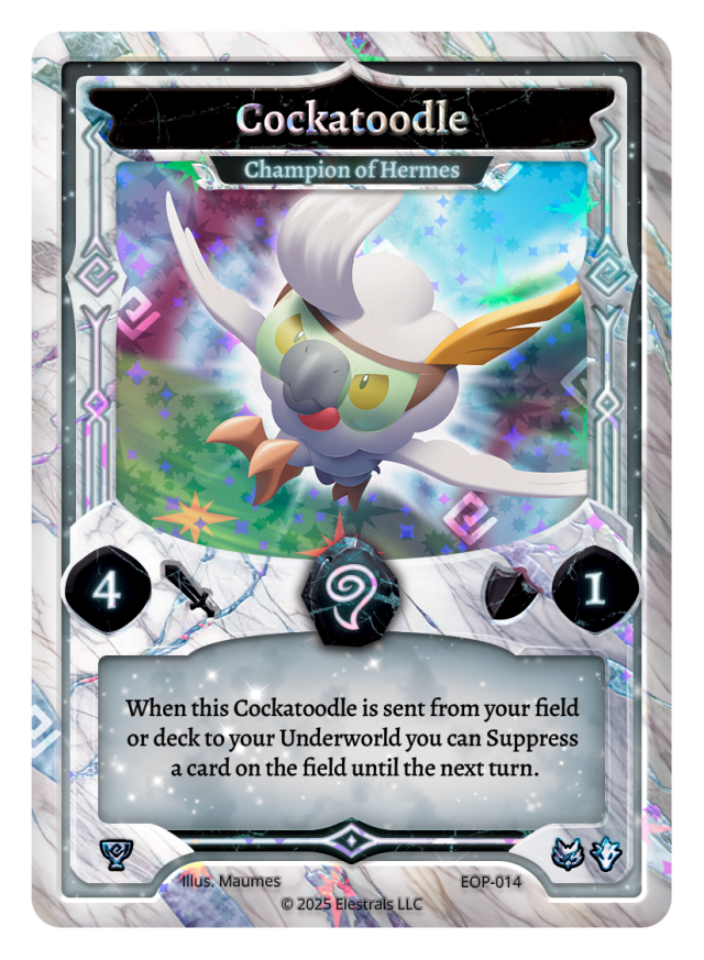 Cockatoodle - Champion of Hermes