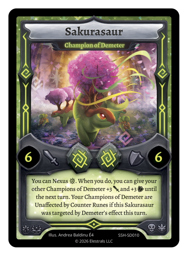 Sakurasaur -  Champion of Demeter