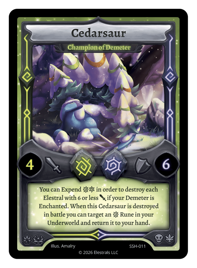 Cedarsaur -  Champion of Demeter
