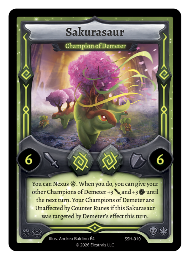 Sakurasaur -  Champion of Demeter