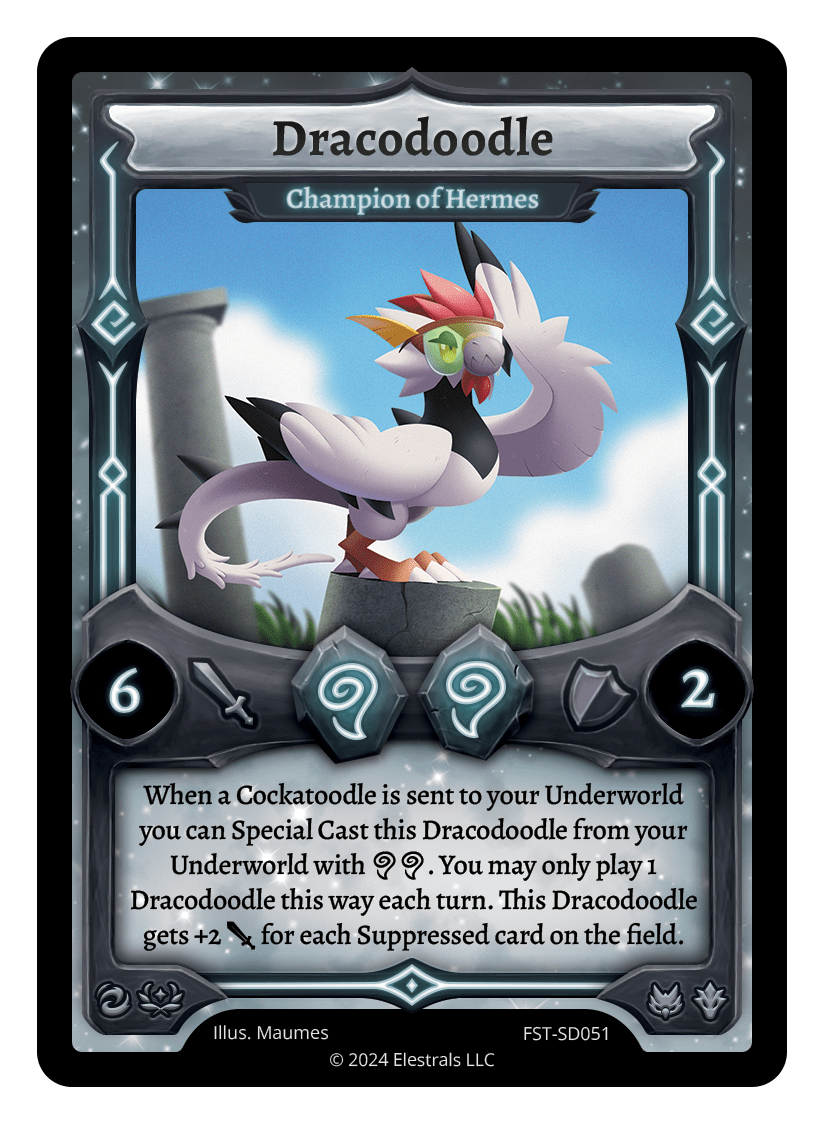 Dracodoodle - Champion of Hermes | Collect! Elestrals