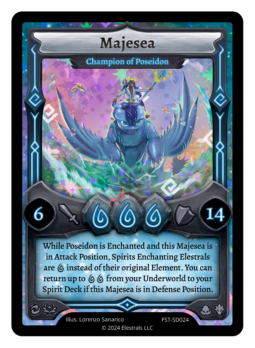 デュエルマスターズ Medjed Majesea - Champion of Poseidon | Collect! Elestrals