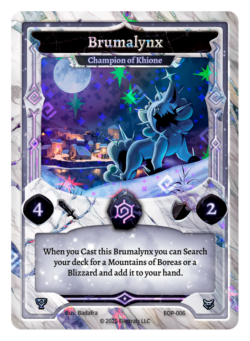 Brumalynx - Champion of Khione | Collect! Elestrals Brumalynx - Champion of Khione | Collect! Elestrals