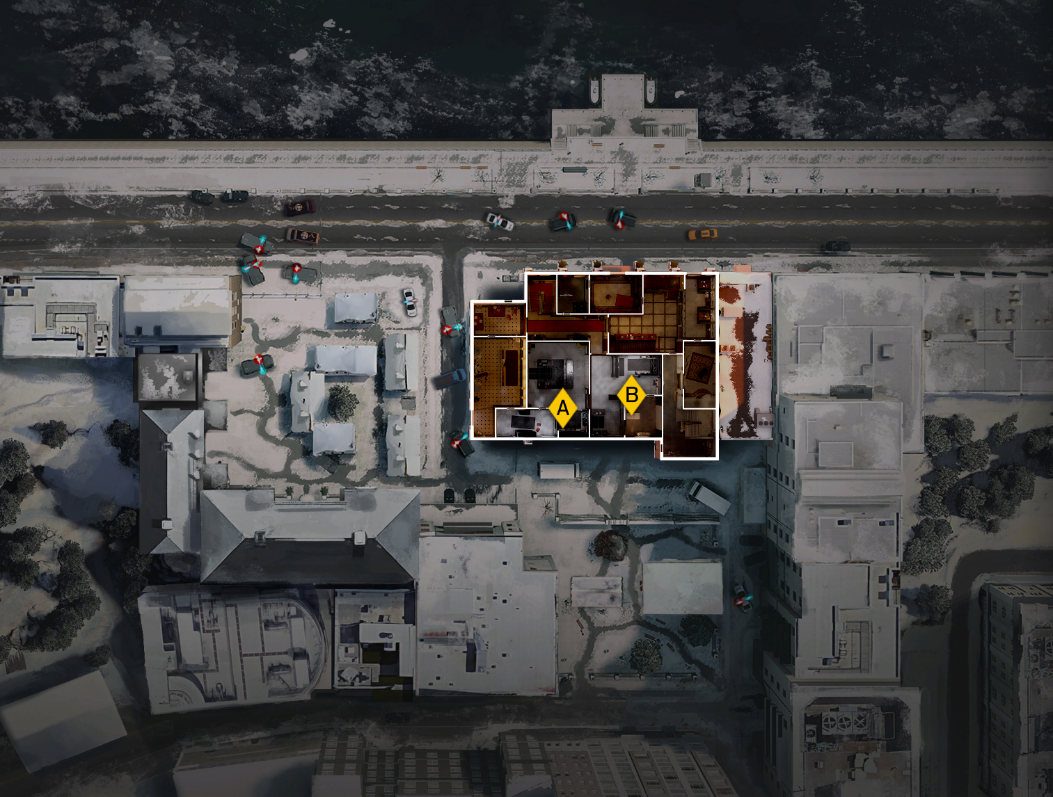 Map R6 Cafe Layout Rainbow 6 Playbook