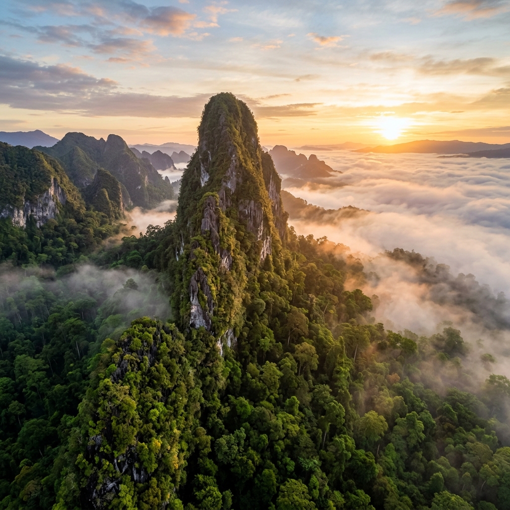 Mengkuris Peak Borneo