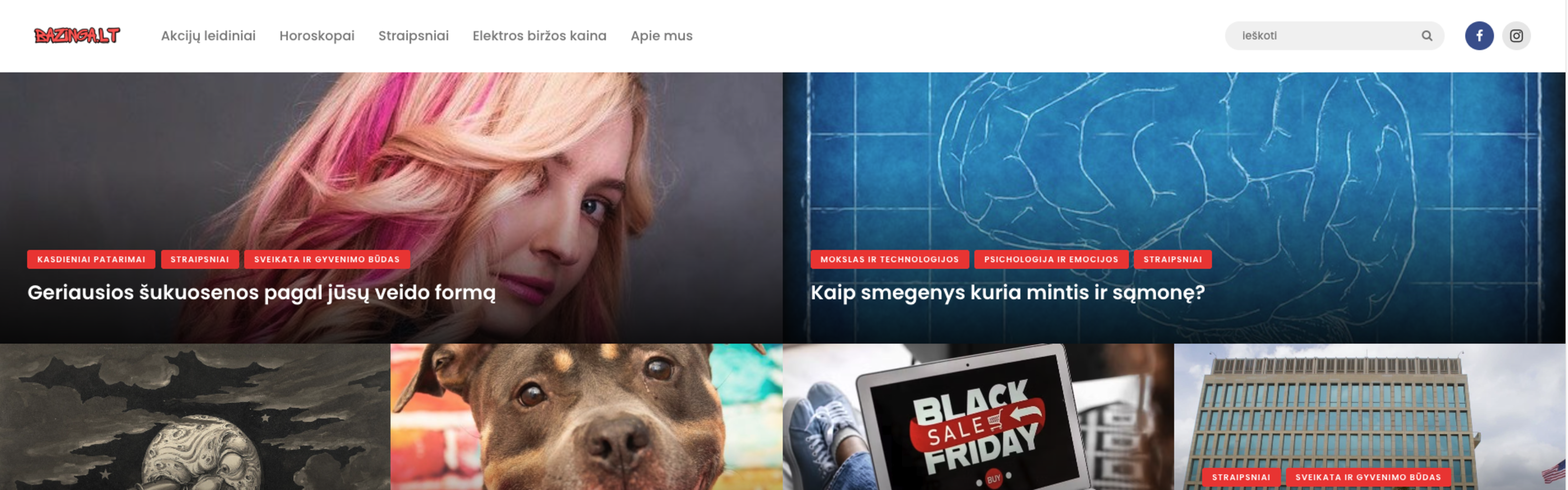 Bazinga.lt projekto nuotrauka