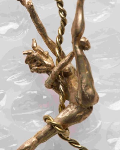 Boucle d'oreille Fauno Split String view 2