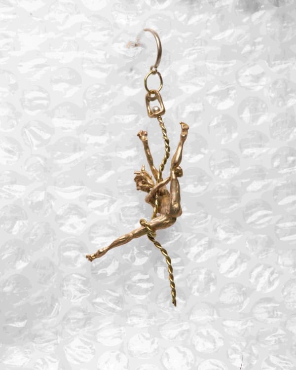 Boucle d'oreille Fauno Split String - 1