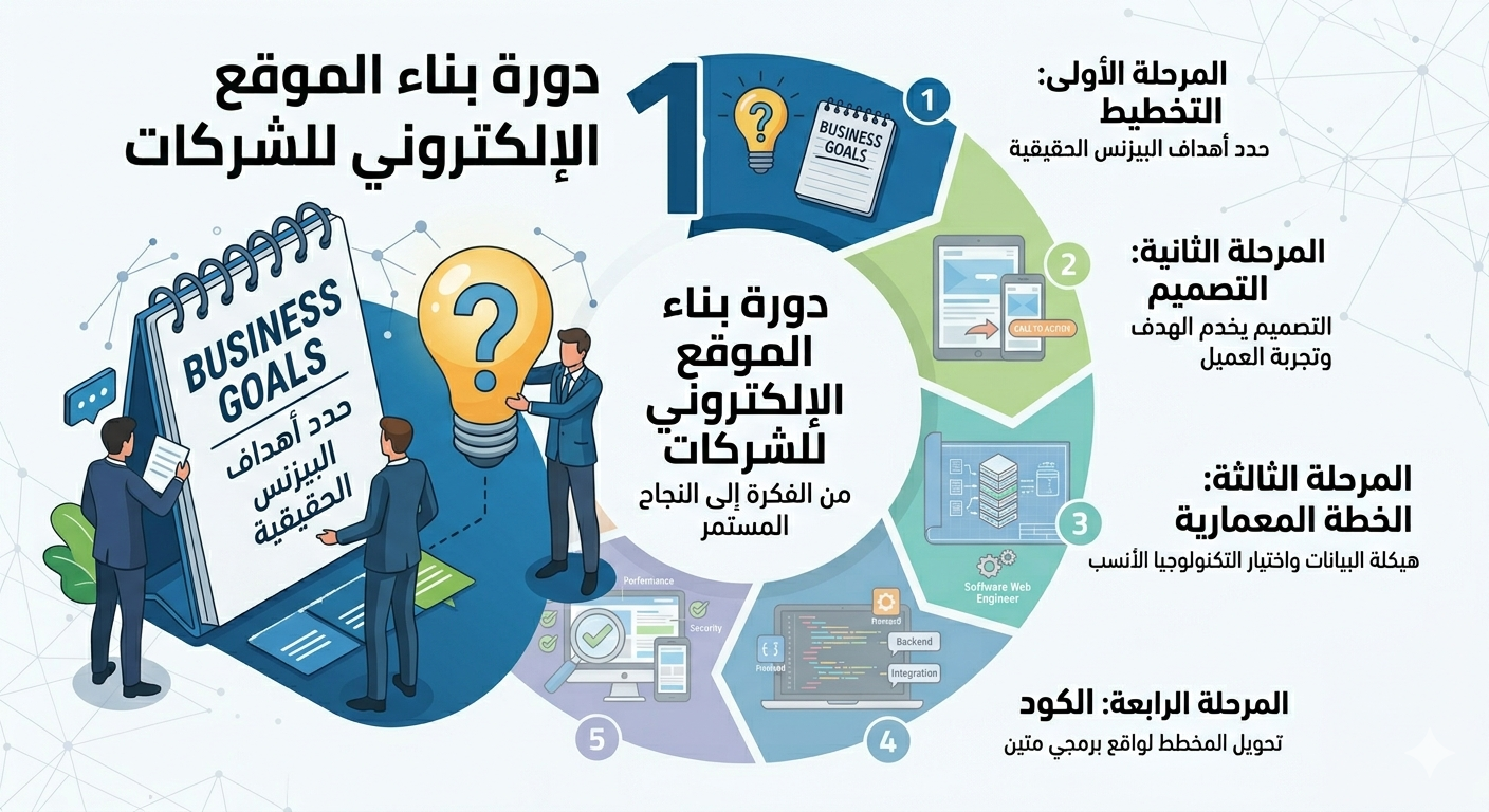 دورة بناء الموقع الإلكتروني للشركات