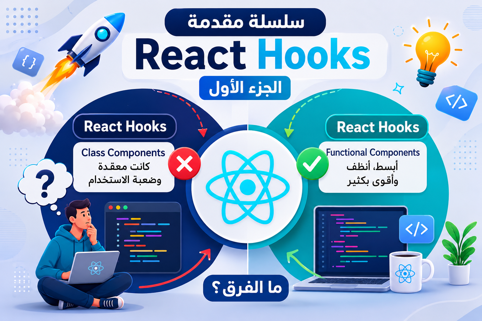 سلسلة مقدمة React Hooks ||  الجزء الأول