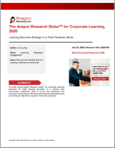 2020 Aragon Research Corporate Learning 2020 Aragon Research Corporate Learning