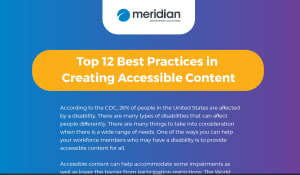 Meridian LMS Accessibility-infographic Meridian LMS Accessibility-infographic